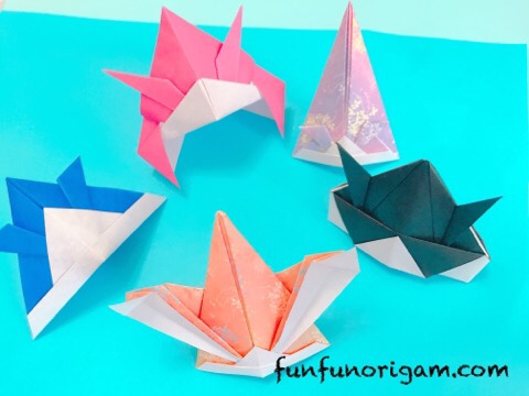 折り紙の兜の折り方 ５選 簡単なものからかっこいいものまでまとめ たのしい おりがみ