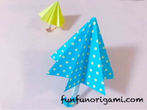 折り紙で傘の折り方 立体的で簡単なのはこれ 動画あり たのしい おりがみ