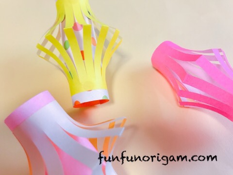 折り紙で七夕飾りを作ろう 提灯の折り方 おしゃれに飾ろう たのしい おりがみ